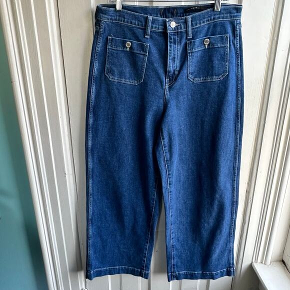 Banana Republic High Rise Wide Leg Crop Jeans Long 31L - Picture 3 of 10